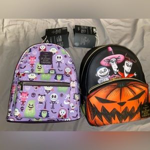 Nightmare Before Christmas Disney Loungefly mini backpack bundle